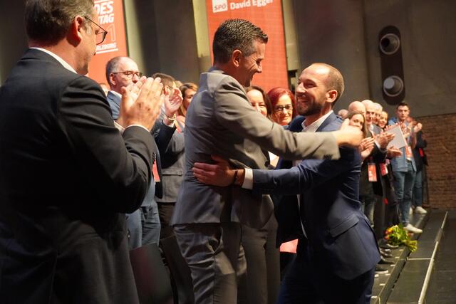 Beim Landesparteitag der Salzburger SPÖ in der Stadt Salzburg wurde David Egger mit knapp 94 Prozent zum Landesparteivorsitzenden gewählt. | Foto: Julia Hettegger