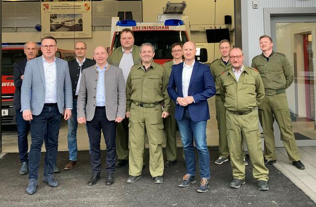Landtagspräsident Hiegelsberger stattete bei seinem Bezirkstag der Freiwilligen Feuerwehr Breiningsham in Hohenzell einen Besuch ab. | Foto: ÖVP Ried