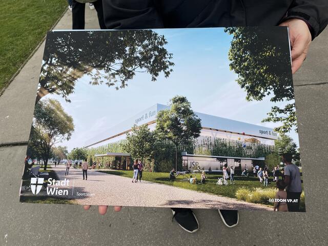 Neue Sport &amp; Fun Halle in der Venediger Au: Interessierte werden am 29. April zur Bürgerinnen- und Bürgerversammlung geladen. Aber Achtung: Eine Anmeldung ist erforderlich! | Foto: Kathrin Klemm