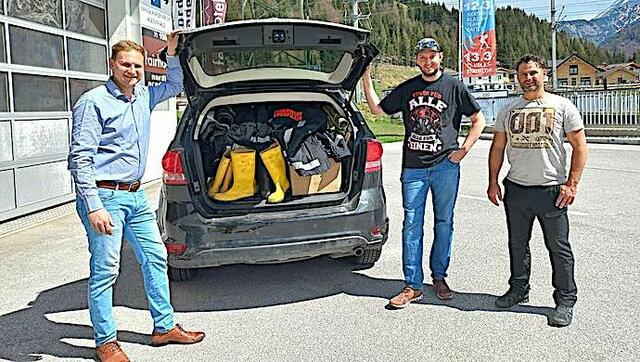 Feuerwehr-Utensilien für die Ukraine. | Foto: FFW Hochfilzen
