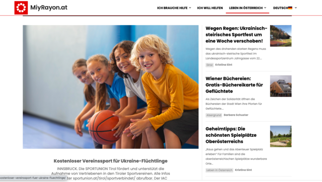 Neue Welt für MeinBezirk.at: Uns gibt es jetzt auch auf Ukrainisch!