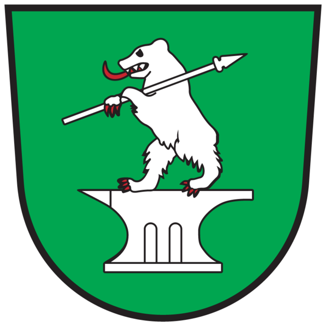 Das offizielle Wappen der Gemeinde Feistritz im Rosental wurde 1990 verliehen.  | Foto: Fahnen-Gärtner GmbH/wikimedia unter cc-by-sa