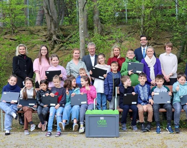 In der Döblinger Volksschule Oskar-Spiel-Gasse 3 nehmem 17 geflüchtete Schülerinnen und Schüler an der "Digitalen Förderinitiative" teil. | Foto: Bildungsdirektion für Wien