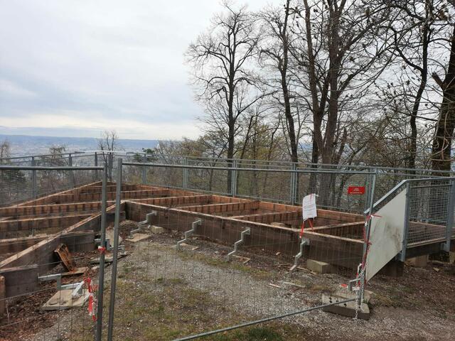 Leserfoto der Baustelle von Anfang April 2022 | Foto: G. Dawkins