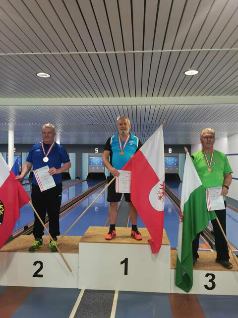 Franz Wurzer, Präsident des TBFKV (Tiroler Breitensport- und FreizeitkeglerInnen-Verbandes) holte sich den Staatsmeistertitel! | Foto: privat