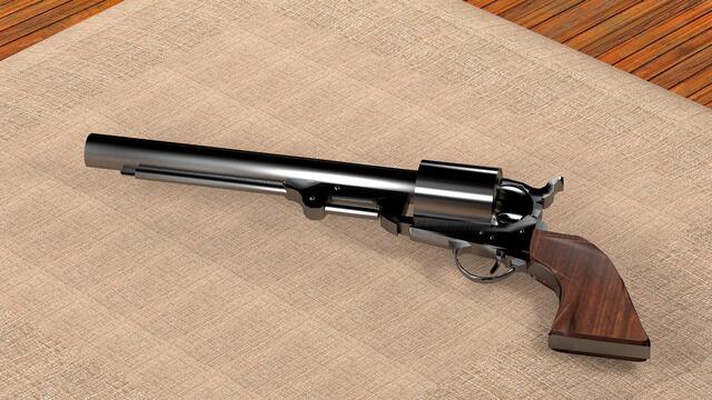 Der Beschuldigte soll mit einem kleinkalibrigen Revolver in die Luft geschossen haben. | Foto: Symbolbild: Pixabay
