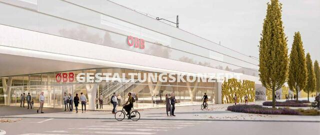 So könnte die künftige Haltestelle Benyastraße aussehen. | Foto: Gestaltungskonzept: ÖBB/TREUSCH architecture – ZoomVP