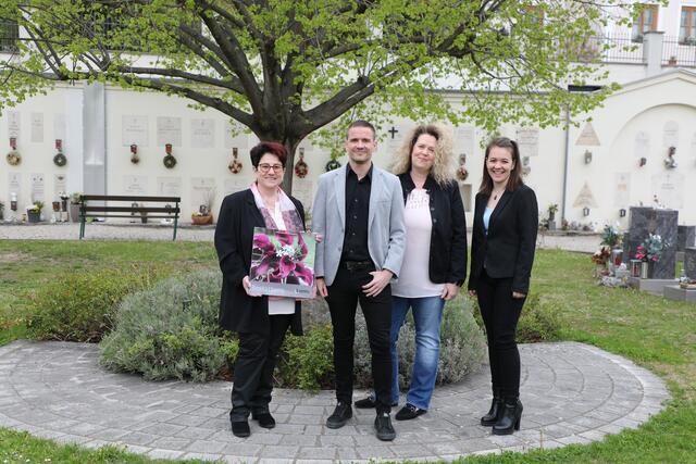  Das Team in der Bestattung und Friedhofsverwaltung: Veronika Sigl, Marco Flicker, Kornelia Ankerl und Lisa Dworschak. | Foto: Stadt Krems