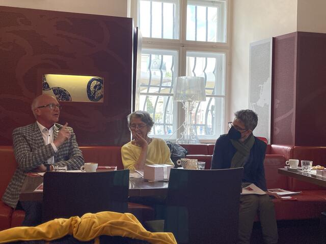 Das Pressegespräch anlässlich des Jahrestages zur Bücherverbrennung in Salzburg. 