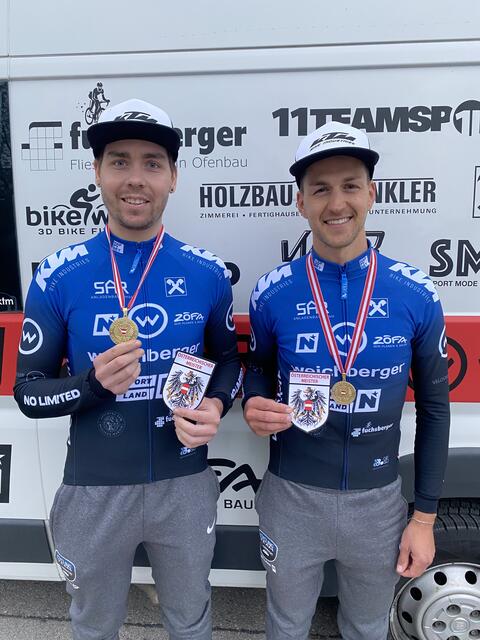 Die Radsportler Jakob Brandl und Paul Moser | Foto: Cycling Team Weichberger – KTM