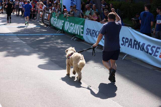 Wuff, wuff: Nicht nur Vierbeiner machten sich über die Distanz.