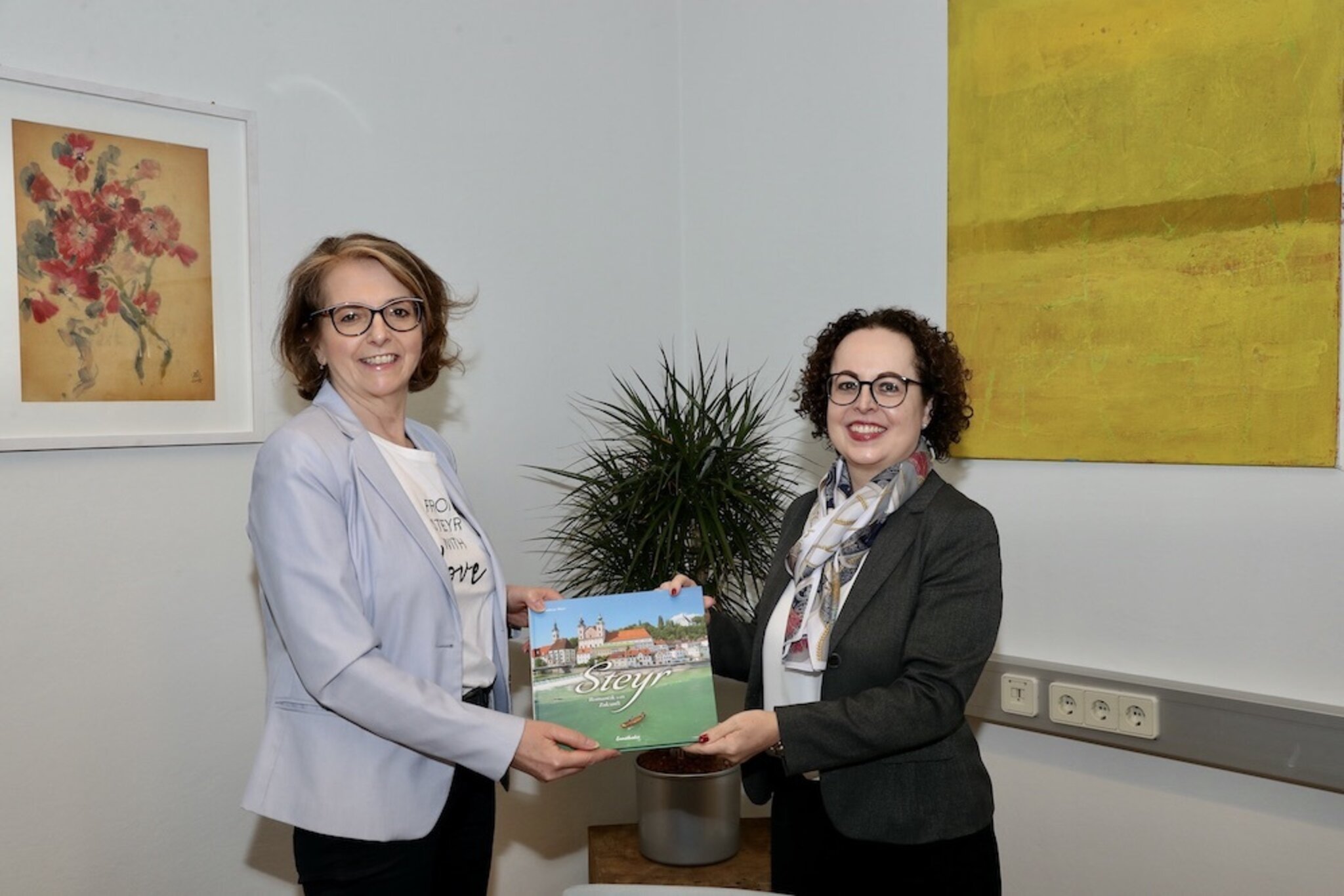 Steyr Bundesratspräsidentin Christine SchwarzFuchs war zu Gast in