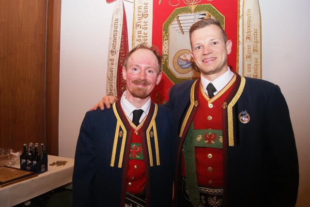Neue Führung: Kapellmeister Jakob Grissemann und Obmann Stefan Halder