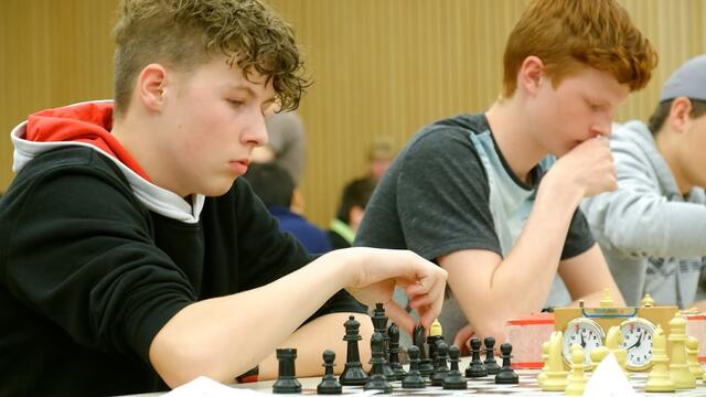 Von links: Jakob Schwarz (Brett 1) und Nico Pachner (Brett 2) aus Bad Leonfelden. | Foto: Christian Augustyn, PTS Bad Leonfelden 