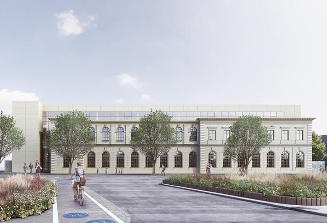 Nach der Sanierung und der Erweiterung im historischen Stil zieht im alten Postamt der jüdische "Lauder Chabad Campus" ein.  | Foto: F + P Architekten