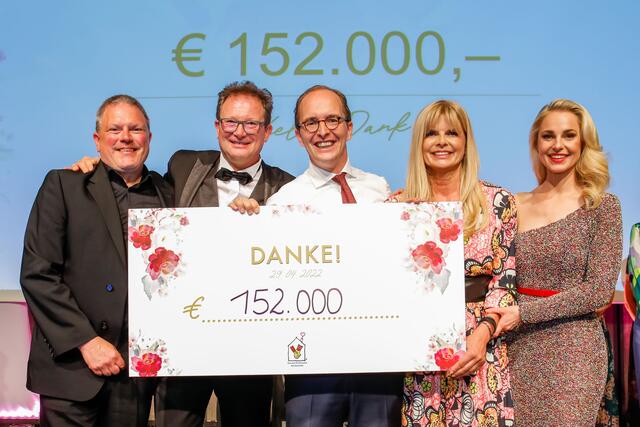 152.000 Euro waren das Ergebnis der Ronald McDonald Spendengala. | Foto: Ronald McDonald Kinderhilfe