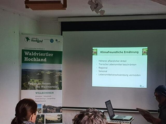 Vortrag Gesundheit - Ernährung - Klimawandel in Roiten. | Foto: Waldviertler Hochland
