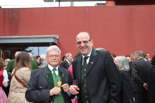 St. Bartholomäs Bgm. a.D. Erich Gogg und Bgm. Josef Birnstingl | Foto: Edith Ertl