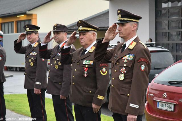 (li.)  ABI Karl Mayer, HBI Michael Wurm, E-OBR Anton Pendl sowie BR Thomas Brandl  | Foto: Gerald Dreisiebner