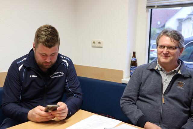ESV-Obmann Michael Krenn und Kassier Werner Koch