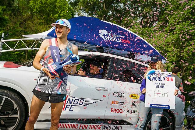 Der Ultraläufer Tom Evans erreichte weltweit bei den Herren den fünften Platz. | Foto: Philipp Platzer/Wing for life world run