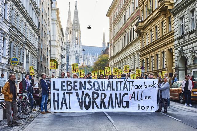 Von 14 bis 18 Uhr wird die Hörlgasse im Bereich Wasagasse gesperrt werden. Grund dafür: Eine Kundgebung für Verkehrsberuhigung.  | Foto: Alexandra Pawloff