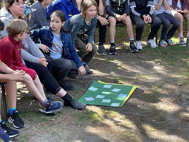 Die Schüler machten mit ihren Lehrern ein Brainstorming zum Thema Klima- und Umweltschutz. | Foto: David Zennebe