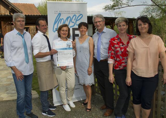 Andrea Konrath und Michaela Klein von der "Krebshilfe Burgenland" luden zur ersten Männerveranstaltung "Prostatakrebsvorsorge" mit Wilfried Horvath und Prim. Gottfried Pfleger.