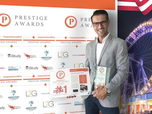 Thomas Klepits freut sich über die Auszeichnung durch den "Prestige Awards Austria". | Foto: ideas4you