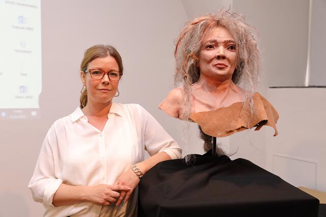 Hat der ältesten Steirerin ein Gesicht gegeben: Ulrike Weinberger | Foto: Universalmuseum Joanneum / J.J. Kucek