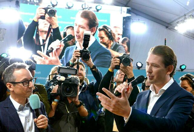 Noch letztes Jahr wurde Sebastian Kurz zum Parteiobmann gewählt. Dieses Jahr ist er auch dabei, doch der amtierende Bundeskanzler soll im Mittelpunkt stehen.  | Foto: APA Picture Desk