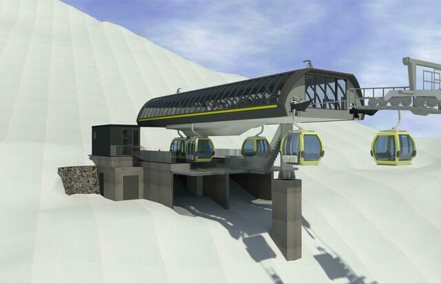 Bergstation | Foto: Visualisierung: Bergbahnen See, Büro Aschaber