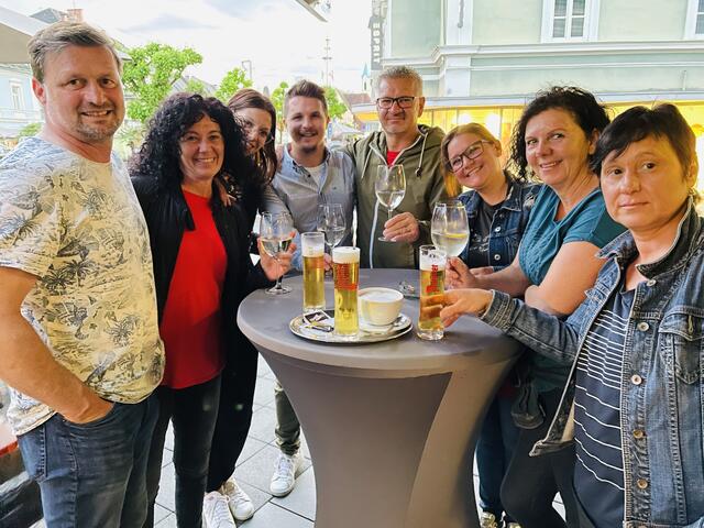 Familientreffen beim Café Rosegger in Leibnitz. | Foto: Brigitte Gady