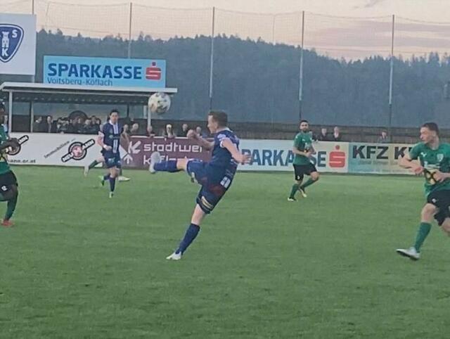 Die Köflacher mühten sich zu einem 2:0 gegen Gratkorn, die 70 Minuten lang die Abwehr dicht machten.