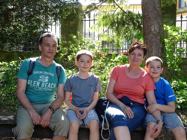 Martin, Jonas, Gabriele und Leonard Müller | Foto: Simon Glösl
