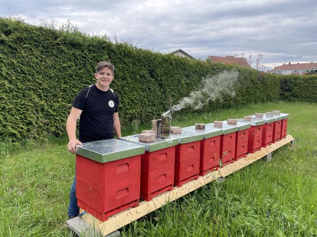 Philipp Opresnik ist zukünftig in der Stadt Knittelfeld für rund 2,5 Millionen Bienen zuständig.