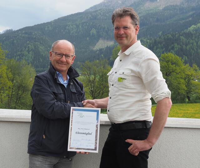 Obmannwechsel bei Nationlparks Austria: Peter Rupitsch (l.) und Christian Übl (r.) als neuer Obmann | Foto: Wölger