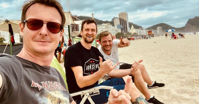 Auf Brasilien-Tour besuchten die "Nufos" auch die Copacabana. | Foto: Nufo