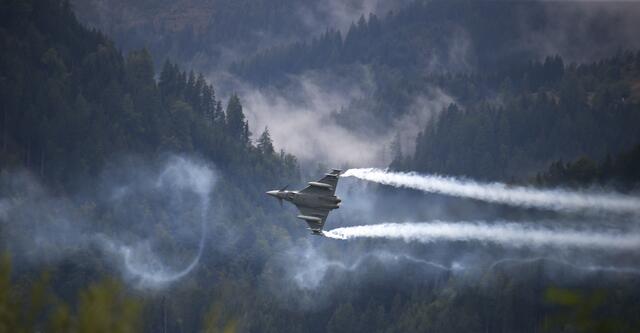 Die Eurofighter bereiten sich auf die Flugshow vor. | Foto: GEPA pictures