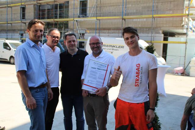Richtspruchübergabe: Gailer, Dorn, Ebner, Regger  und Berger. | Foto: Foto: RegionalMedien