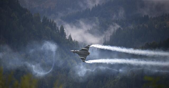 Die Eurofighter bereiten sich auf die Flugshow vor. | Foto: GEPA pictures