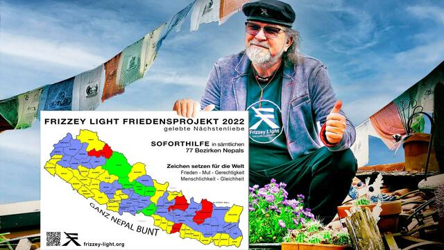 Die neueste Vision von Frizzey Greif - das größte Soforthilfeprojekt der Frizzey Light Geschichte für den Frieden als Vorzeigeprojekt für die Welt als eine gelebte Nächstenliebe. | Foto: Frizzey Light