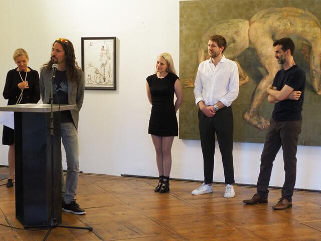Roman Grabner, der die Leitung des "Bruseum" in Graz innehat, reiste zur Laudatio an. | Foto: BRS/Haslberger