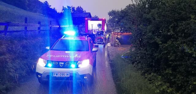 Mehrere Unwettereinsätze nach Starkregen auch für die FF Wenns