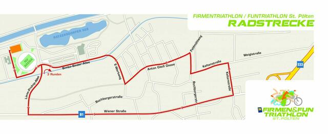 Radstrecke Firmen- und Funtriathlon | Foto: Bestzeit