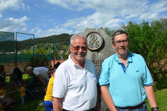 Turnerfunktionäre Werner Lebitsch, Spittal, und Hans Baumgartner, Villach