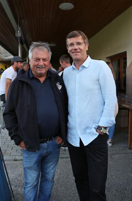 Josef Riedl und Obmann Karl "Charly" Liesnig