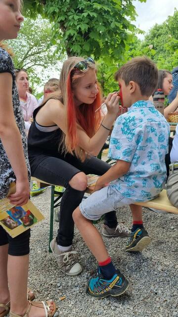 Auch das beliebte Kinderschminken stand bei der Maifeier im Ischler Kurpark auf dem Programm. | Foto: SPÖ Bad Ischl
