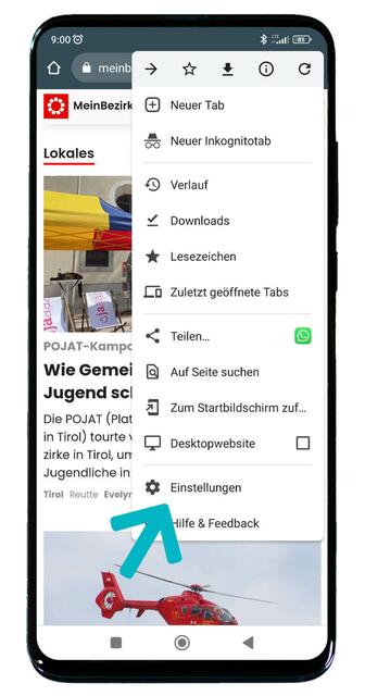 Du kannst am Handy unter Einstellungen die Möglichkeit einstellen, Push-Nachrichten zu empfangen. | Foto: RegionalMedien Austria