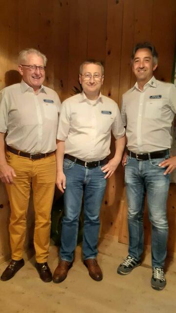 Zahnarzt Kurt Nebl mit Armin Klein und Dietmar Zweidick von der Interessensgemeinschaft "Radkersburger Bahn". | Foto: IG